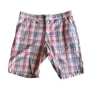 Lee Plaid Women’s size 12 Medium Shorts - Pink, Blue, and Green